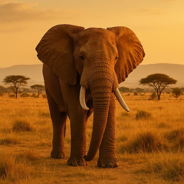 African Elephant jigsaw puzzle preview