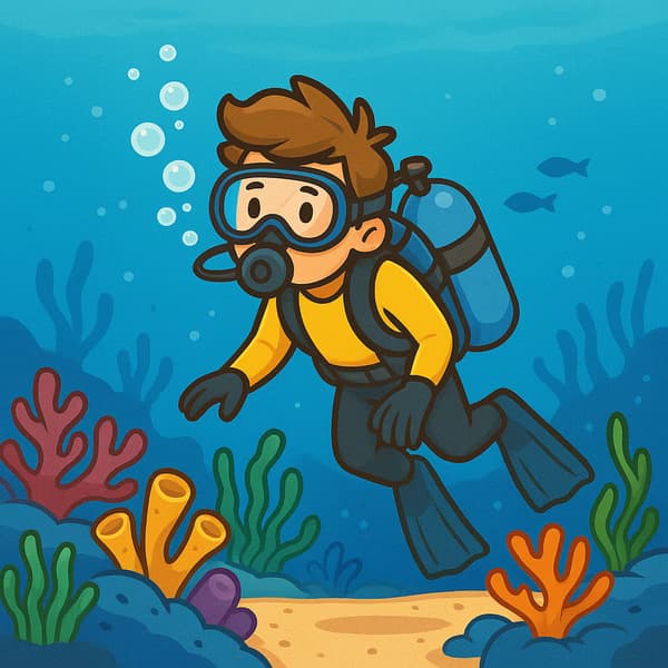 Diving jigsaw puzzle preview