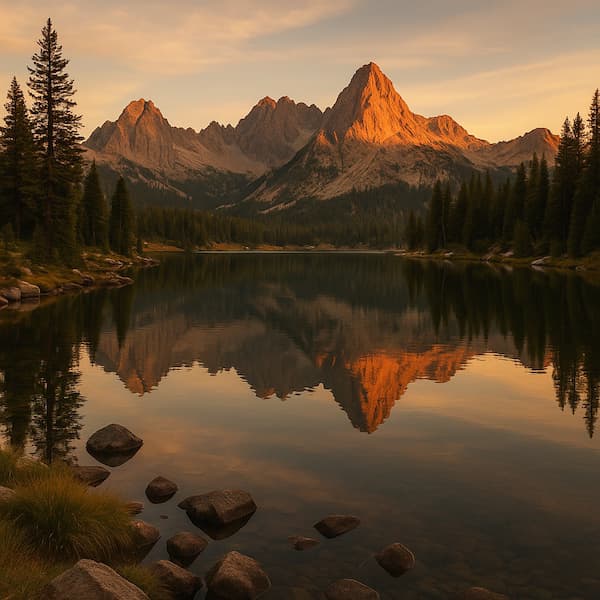 Mountain Lake jigsaw puzzle preview
